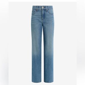 High Waist Relaxed Straight Jeans